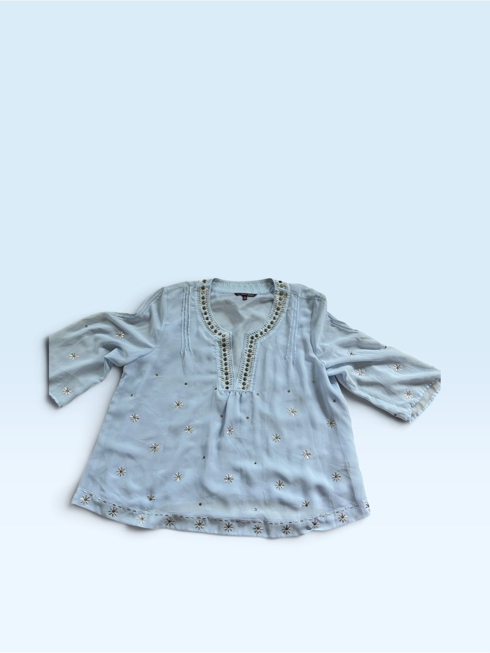 Vintage Victoria Secret white embroidered top Sz XL
